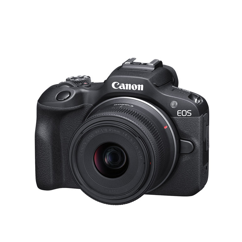 Canon EOS R100 with RF-S 18-45mm F4.5-6.3 IS STM Lens